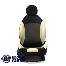 Mini Cooper One R55 R56 R57 Front Seat Sport Cloth Cream Leather Right O/S 