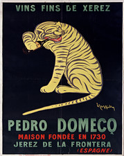 Yellow Tiger Wine Poster �