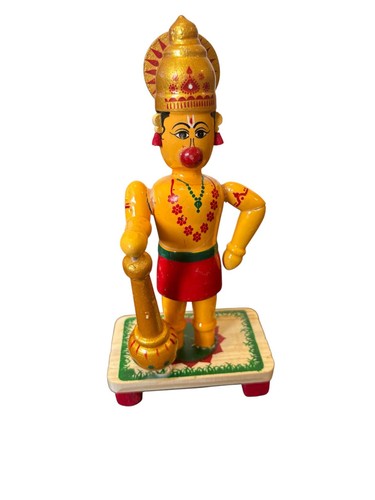 Hand painted wooden hanuman - hand,