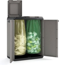 Split Base Recycling Cabinet