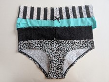 Ex catalogue Knickers Size 8,Pack Of 2. Lace Top Design. 1 Green, 2 Animal Print