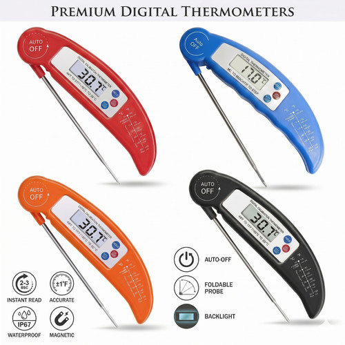 Digital food thermometer probe - food,