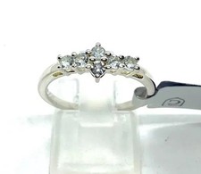 New Sterling Silver Santa Maria Aquamarine Ring - Size N (US 7)