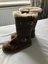 Ugg Australia Girls Long Sheepskin Boots. Size 1