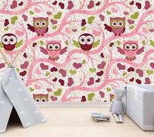 Owls on a tree in Spring