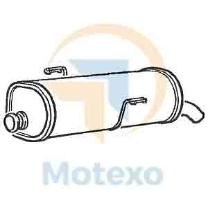 Klarius pg629x exhaust rear - exhaust,