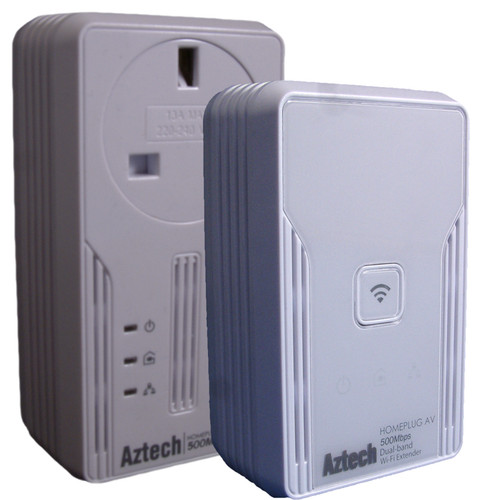 Aztech 500av homeplug kit - aztech,