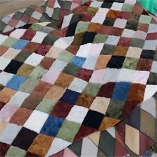 Real Fur Rug Blanket Throw