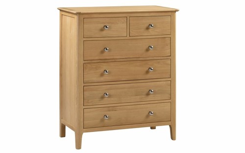 Solid oak 2 drawer - 4,