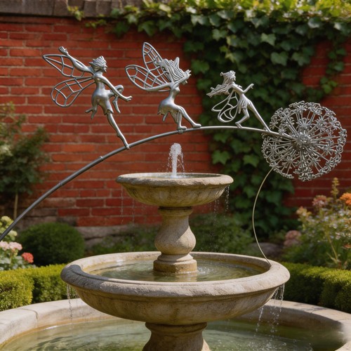 Fairy silhouette metal - silhouette, garden