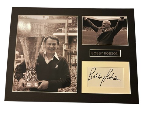 Sir bobby robson hand - hand, signed