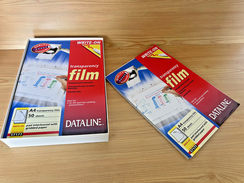 Write transparency film - a4,