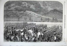 Old Antique Print 1860 Rifle