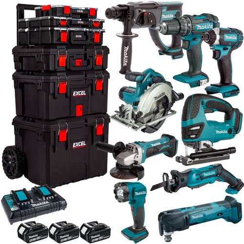 Makita 18v lxt piece combo - piece,