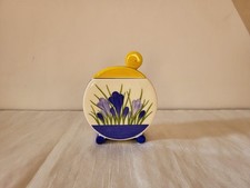 Clarice Cliff Wedgwood Blue Crocus Bonjour Sugar Bowl (Listing 3)