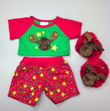 Build A Bear Green & Red Moose