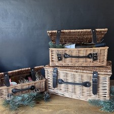 Christmas wicker hamper - christmas,