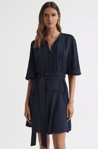 Reiss felicity navy blue - reiss, lace