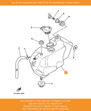 YAMAHA Tank, Oil, 18G-21751-00 OEM DT125 DT175