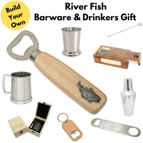 River fish barware - barware, accesories