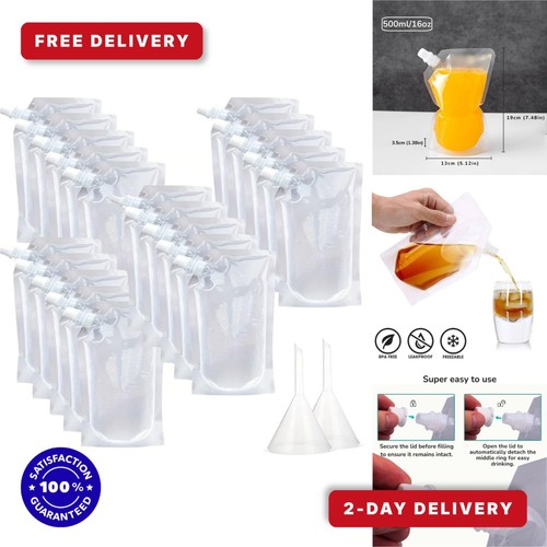 Reusable drink pouches 500ml - drink,