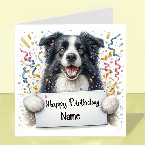 Personalised border collie - personalised,