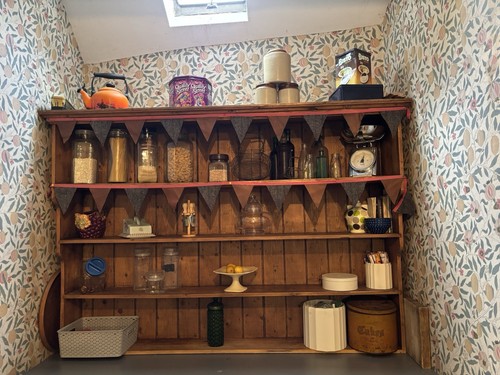 Vintage shop display pine - vintage,