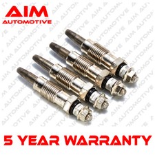 AIM 4x Diesel Heater Glow Plugs Fits Ford Escort (Mk6) 1.8 TD Diesel (1995-2001)