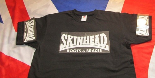 Skinhead punk biker shirt - biker, t