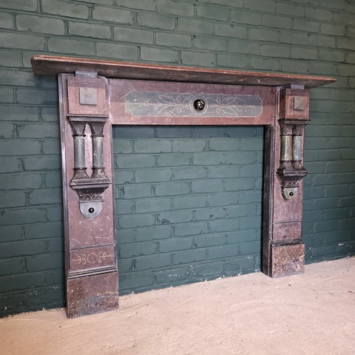 Victorian slate fire surround - victorian,