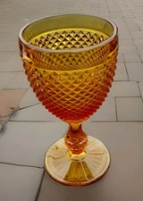Amber glass rummer hobnail - amber,