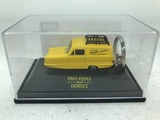 BBC ONLY FOOLS & HORSES 1/76 SCALE DEL BOY'S RELIANT REGAL VAN KEY RING + BOXED