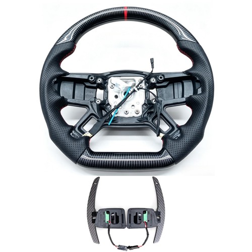 Carbon fiber steering wheel - carbon,