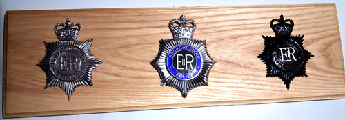 Bedfordshire police plaque - plaque, or