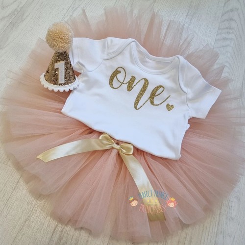 Peach and gold - girls, tutu