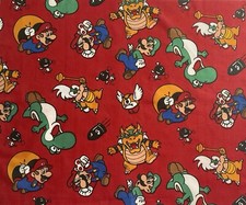 Super Mario Rare Vintage Fabric FQ Remnant