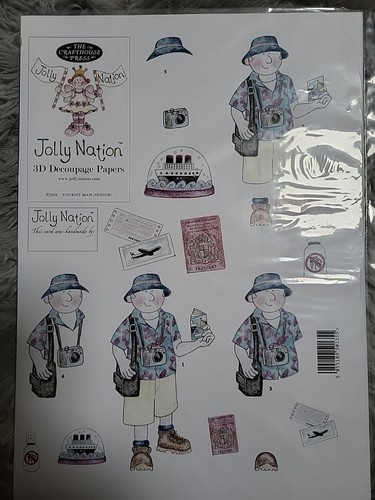 Jolly nation decoupage sheet - nation,
