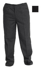 Uniform Trousers School Boys Mens Elastic Pants Sturdy Fit Plus Size Teflon 5