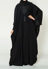Black Butterfly Abaya Jilbab Farasha Jalabiya Arab Dress With Stone Works 52