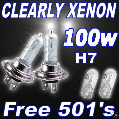 100w clear xenon bulbs main - 100w, h7