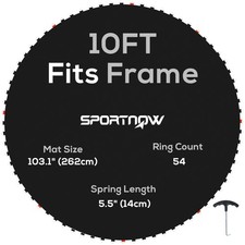 SPORTNOW Trampoline Mat with
