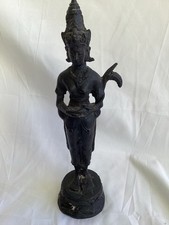 Antique Indian Buddist Tara Goddess. Metal.