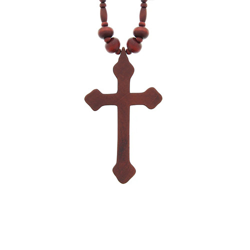 Wooden beaded large - wooden,