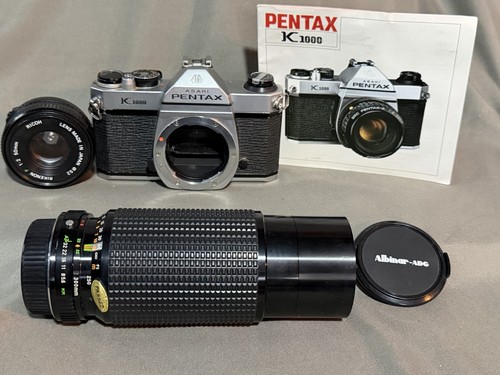 Pentax k1000 35mm slr film - 35mm,