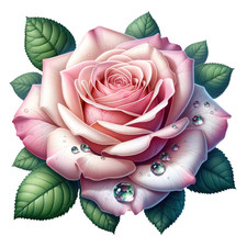Tea Rose Vinyl Sticker