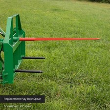 49" Hay Spear Bale Spear Skid