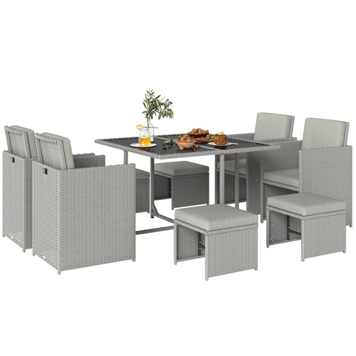 Outsunny seater cube rattan - outsunny,