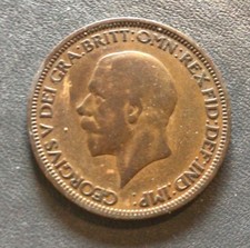 George V  - Half Penny Coin -
