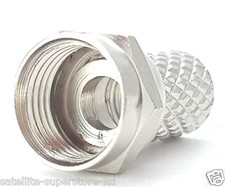 F-Connector Screw On End Plug for Sky Satellite Virgin Coaxial Cables RG6