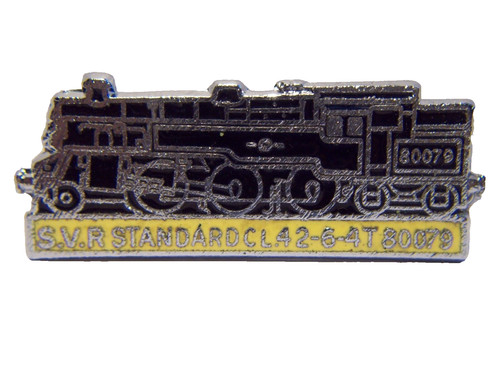 Vintage enamel train - badge,